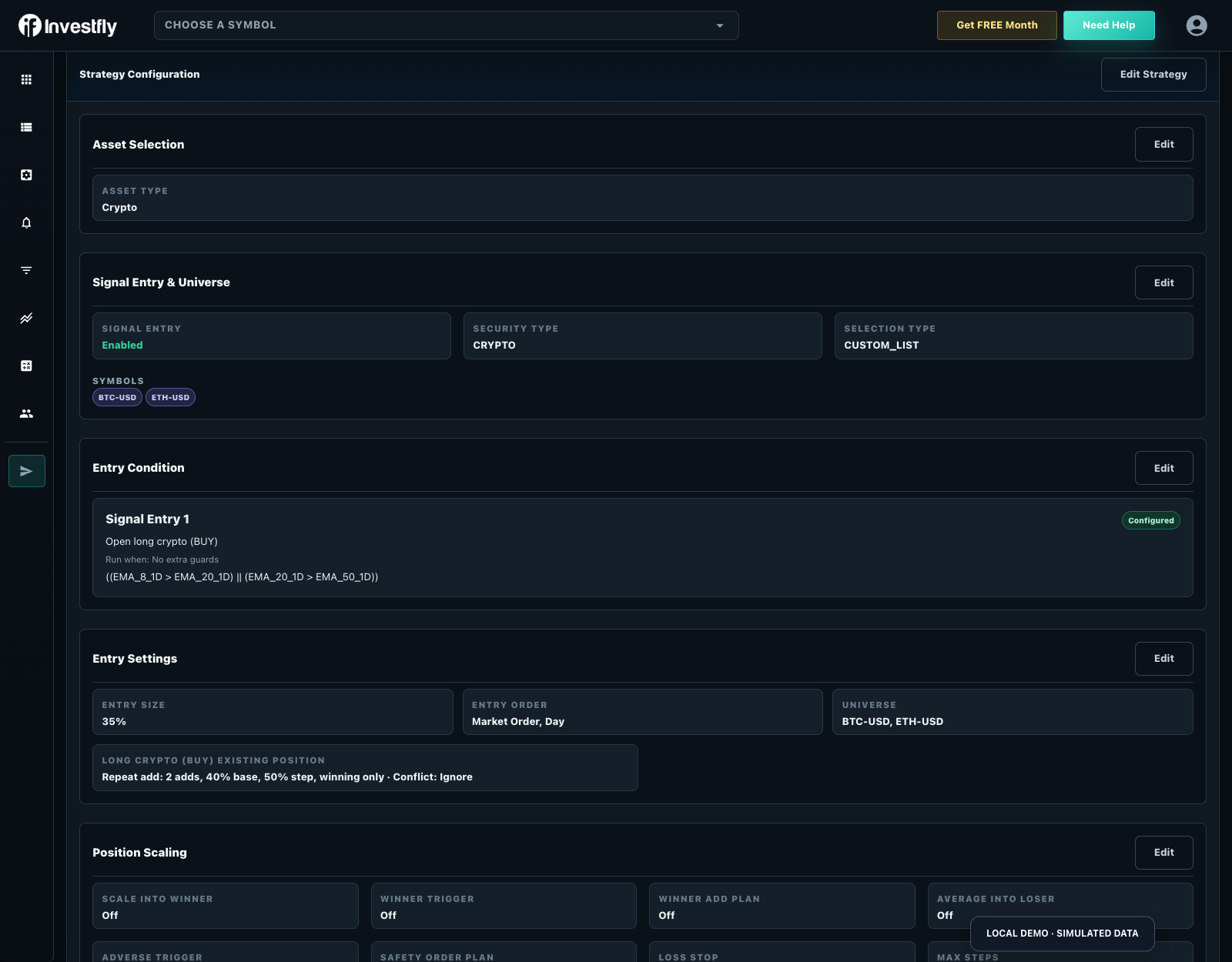 Investfly cryptohopper comparison workflow example